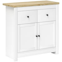 SIDEBOARD mit 2 Schublade, Weiß - Weiß, Karton (35/80/79cm) - HOMCOM