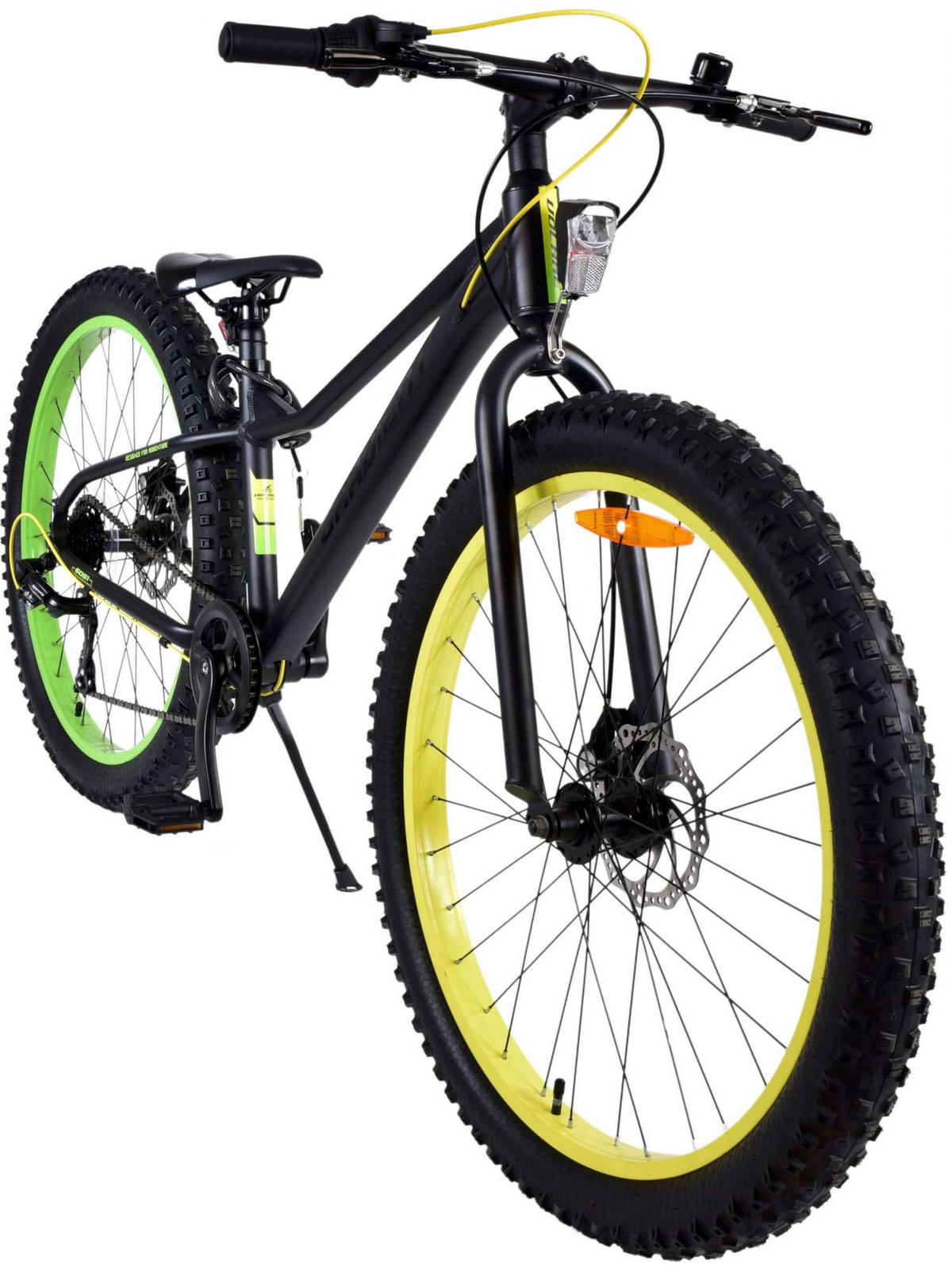 KINDERFAHRRAD Gradient - Jungen - 26 Zoll - 7-Gang - Scheibenbremse - Schwarz - Gelb/Schwarz, Metall (77cm) - TPFSports