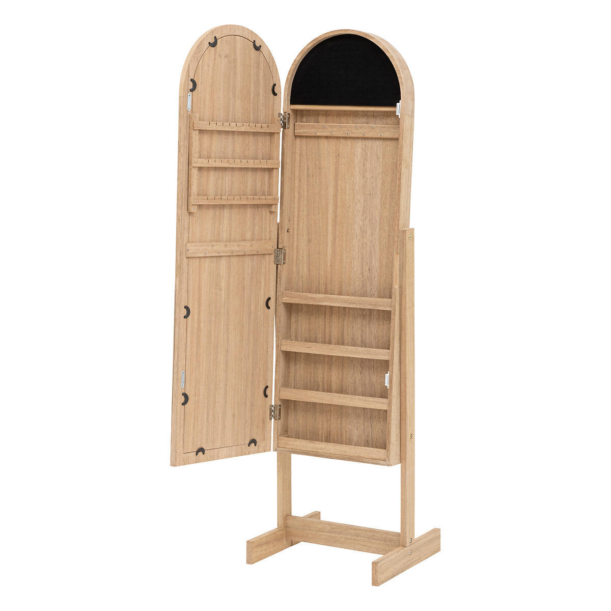 SCHMUCKSCHRANK Soleya 42/37,5/145 cm - Beige, Holzwerkstoff (37.5/145/42cm) - Atmosphera Createur d´interieur