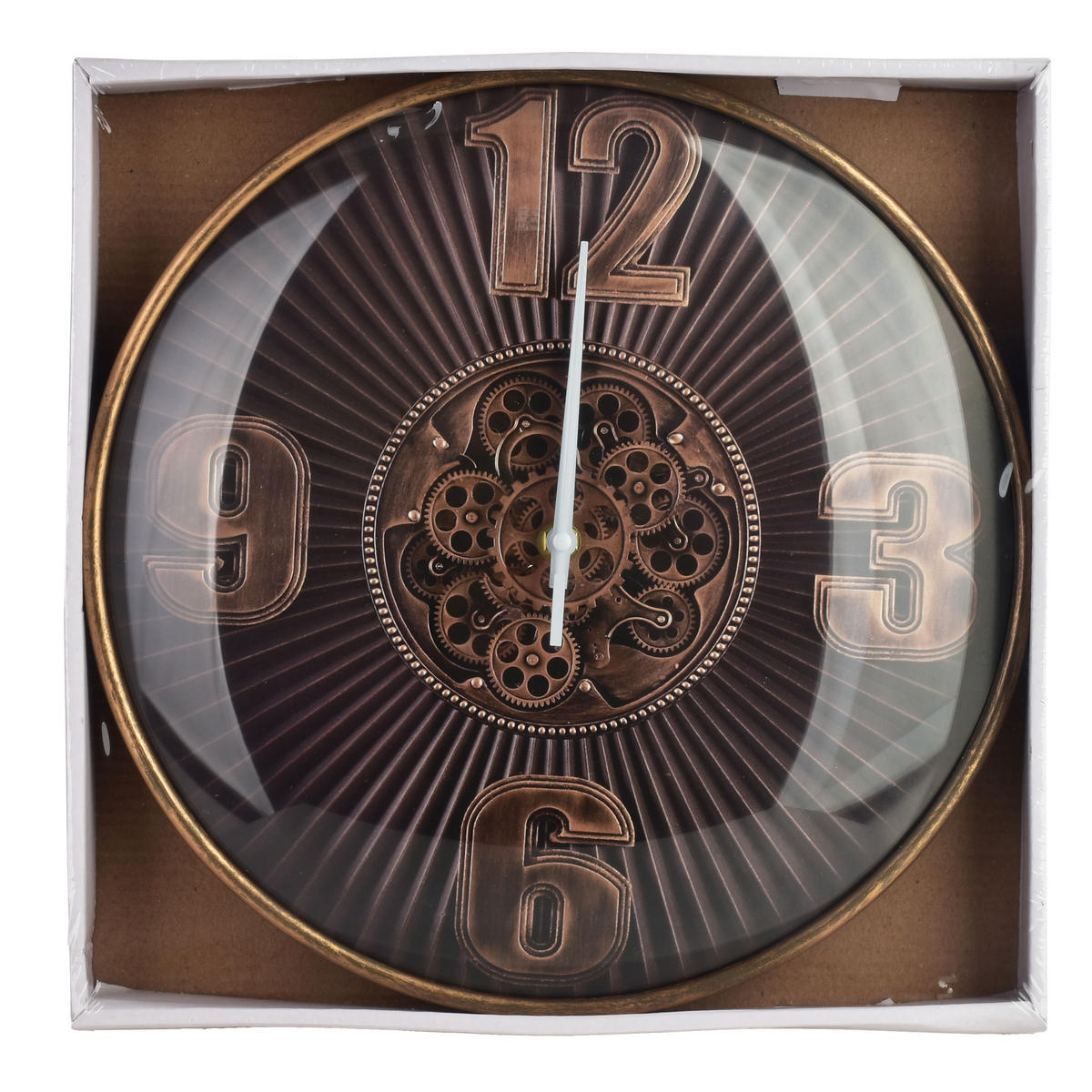 WANDUHR Ramsey Weiß 30/4/30 cm Kunstoff - Braun, Kunststoff (30/30/4cm) - Mondex