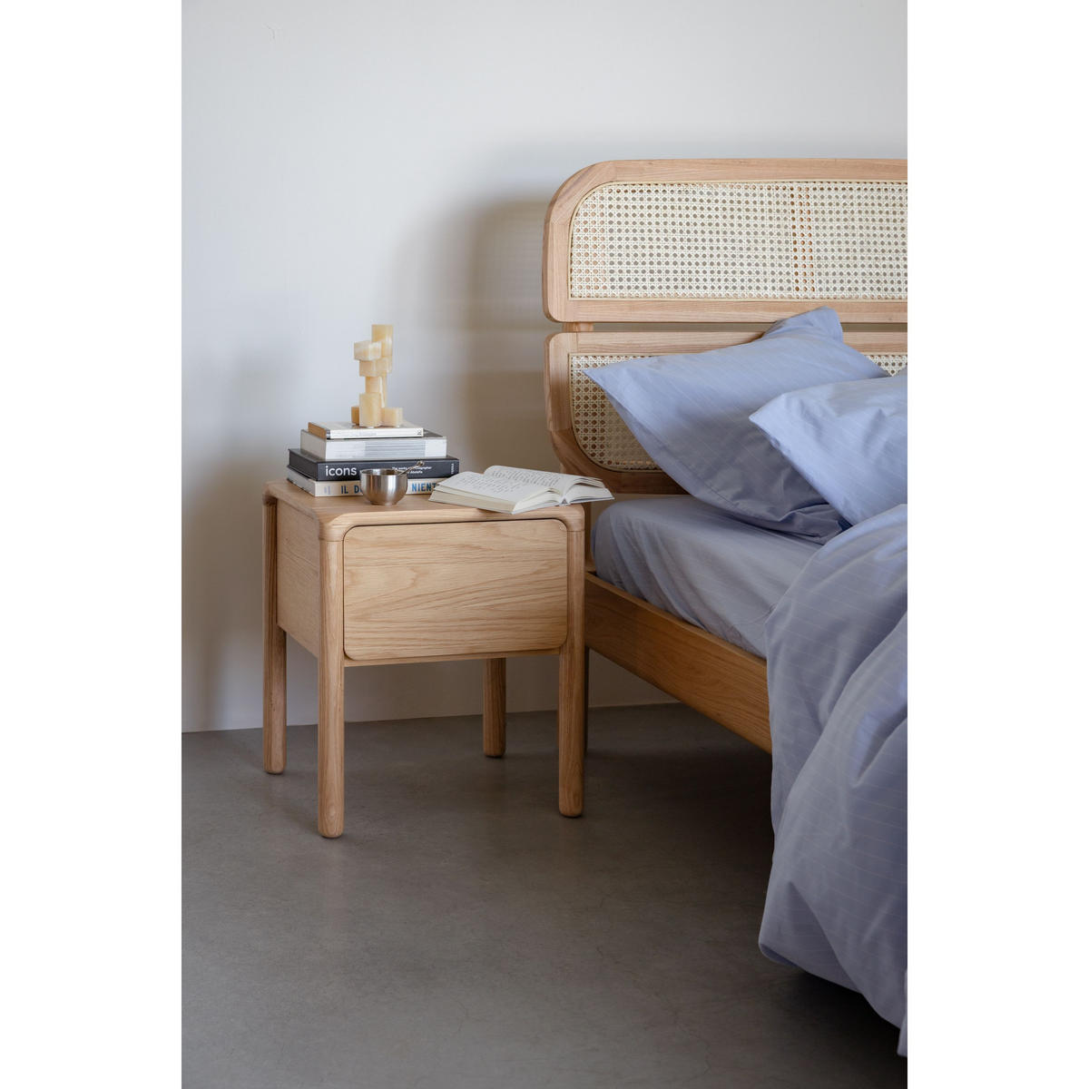 BETT Storm Naturel Webbing 180 cm - Naturfarben, Holz (180/200cm) - Zuiver