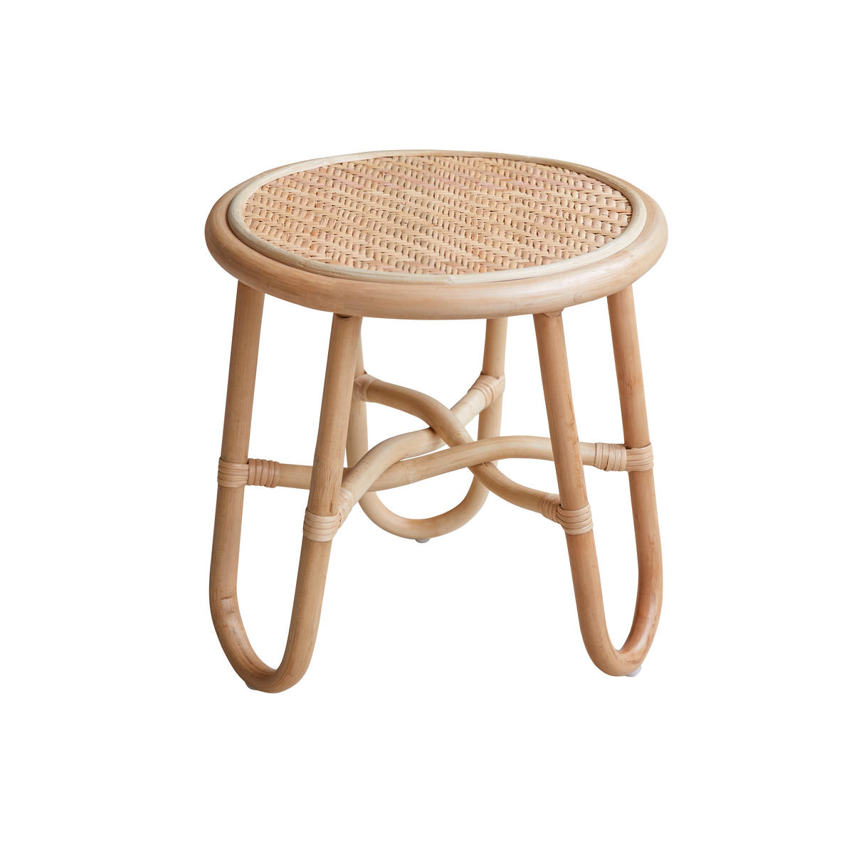 BEISTELLTISCH Lina Natur aus Rattan - Naturfarben, Naturmaterialien (40/40/40cm) - Tikamoon