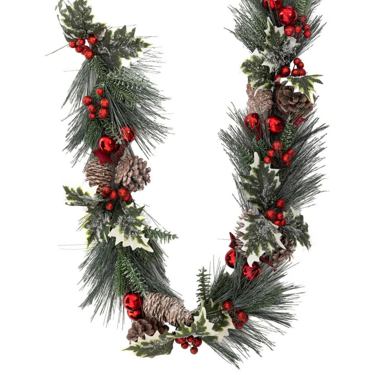 WEIHNACHTSGIRLANDE mit Tannenzapfen 100/12/7 cm - Multicolor, Kunststoff (12/7/100cm) - Atmosphera Createur d´interieur