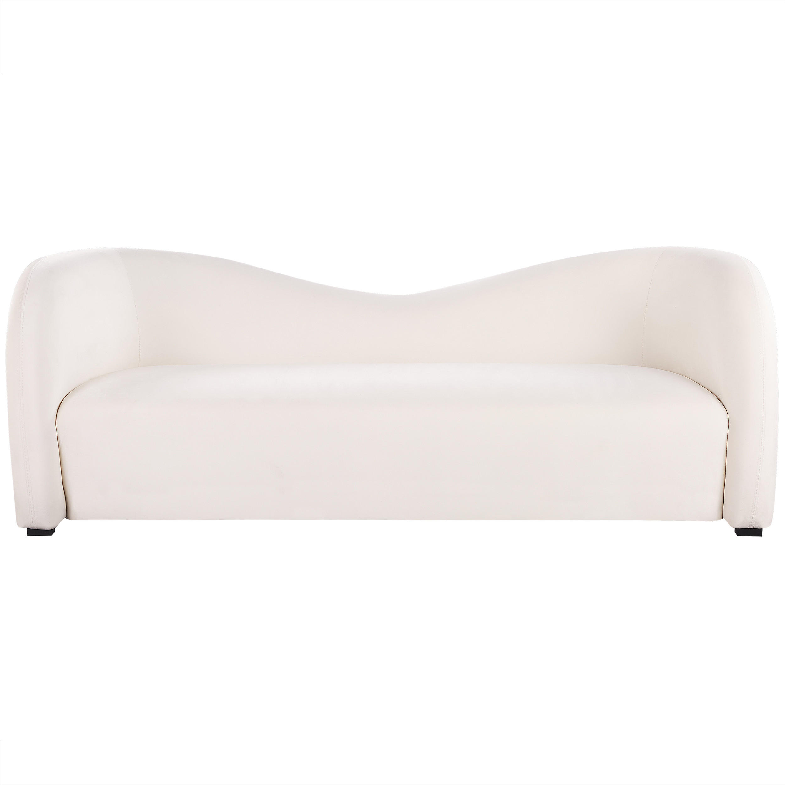 Beliani 3-SITZER-SOFA Weiß