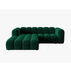 ECKSOFA modular links Lupine aus Samt flaschengrün 3 Sitzplätze - Dunkelgrün, Textil (177/230cm) - Micadoni