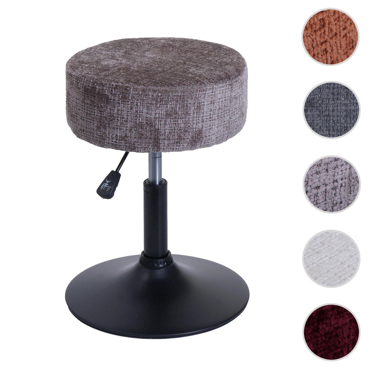 HOCKER Braun - Braun, Textil (37/57/37cm) - MCW