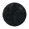 TEPPICH Hochflor Shaggy Uni Style Polypropylen Wohnzimmer Anthrazit Rund 160x160 - Anthrazit, Textil (160/160cm) - KADIMA DESIGN