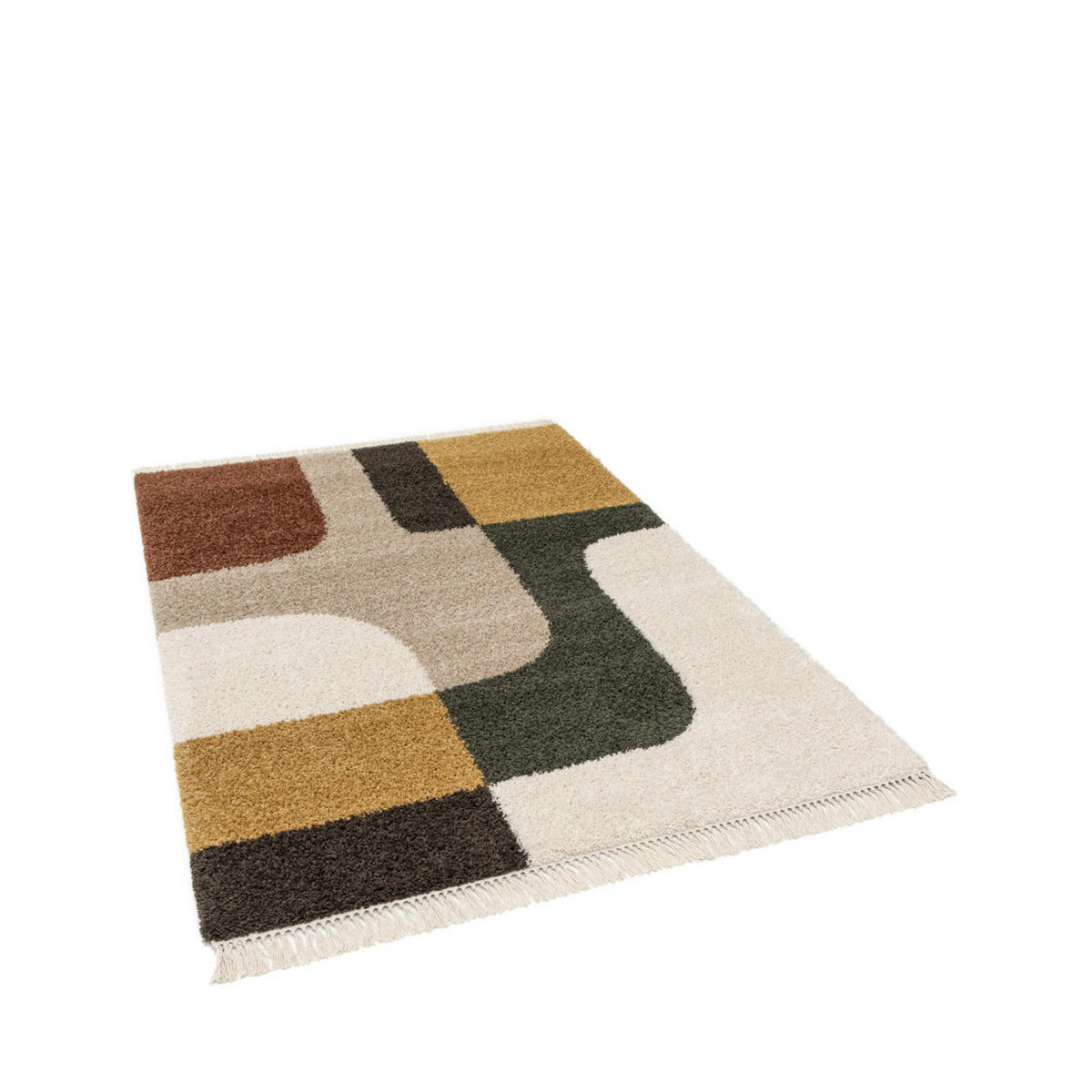 VINTAGE-TEPPICH mit geometrischem Muster - Loma - 120 cm x 170 cm - Multicolor, Kunststoff (120/170cm) - Drawer