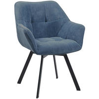 ESSZIMMERSTUHL Jordi 60x59x81 cm blau - Blau, Textil (60/81/59cm) - furnicato