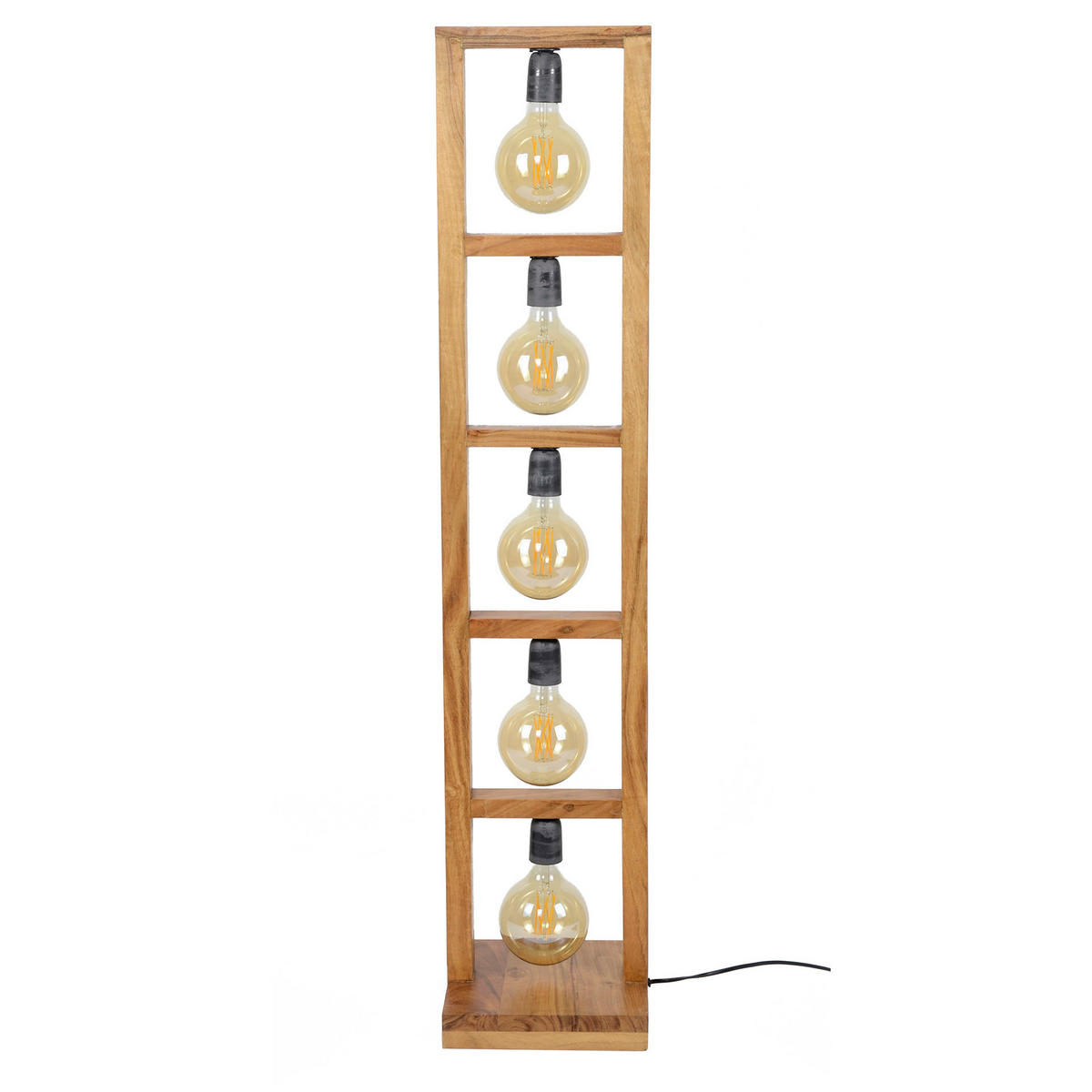STEHLEUCHTE Modulo Beige 28/28/ 135 cm - Beige, Holz (28/28/135cm) - Hoyz Collection