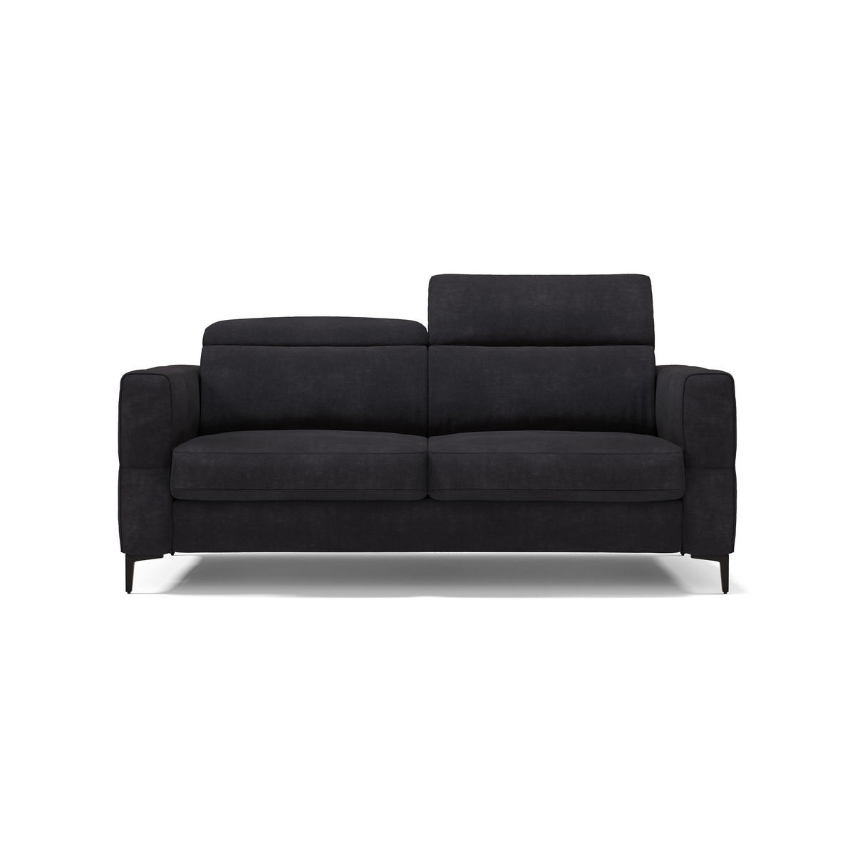 SCHLAFSOFA Gardenia - Schwarz, Metall (218/88/94cm) - Divani.store