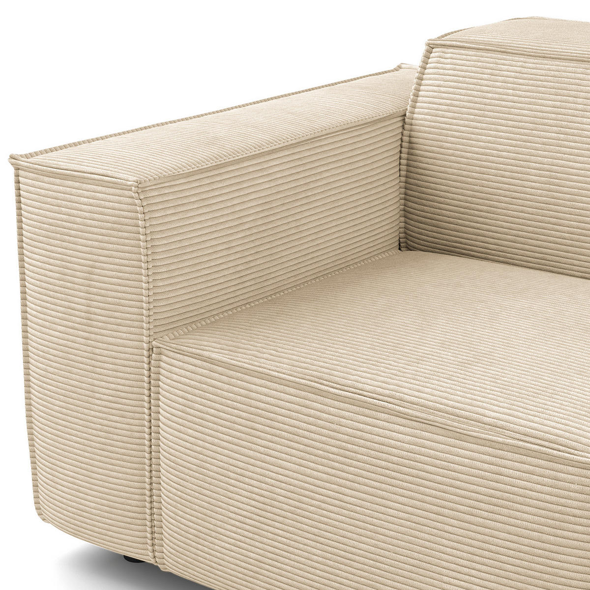 SESSEL - Beige/Schwarz, Kunststoff/Textil (120/70/96cm) - home24