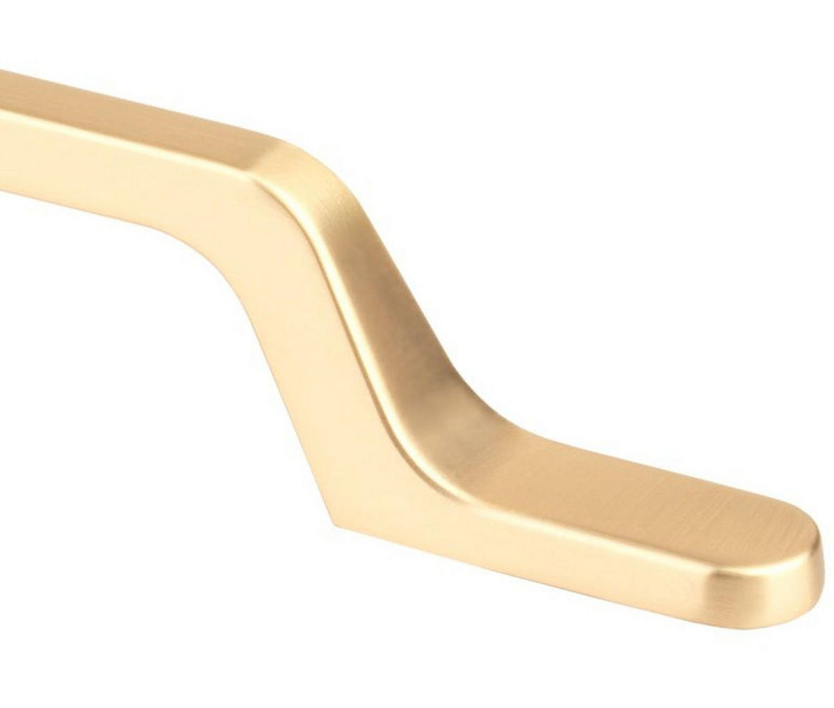 MÖBELGRIFF BA 192mm, Küchengriff Messing matt, Türgriff goldfarbig - Goldfarben, Metall (0.7/2.7/25.8cm)