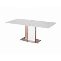 ESSTISCH MODIG Weiß 180x90x75 cm - Weiß, Stein (90/180/75cm) - FURNLUX