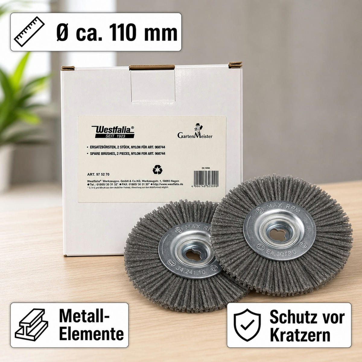 FUGENBÜRSTEN - Dunkelgrau, Kunststoff (1.2/1/1.2cm) - Westfalia