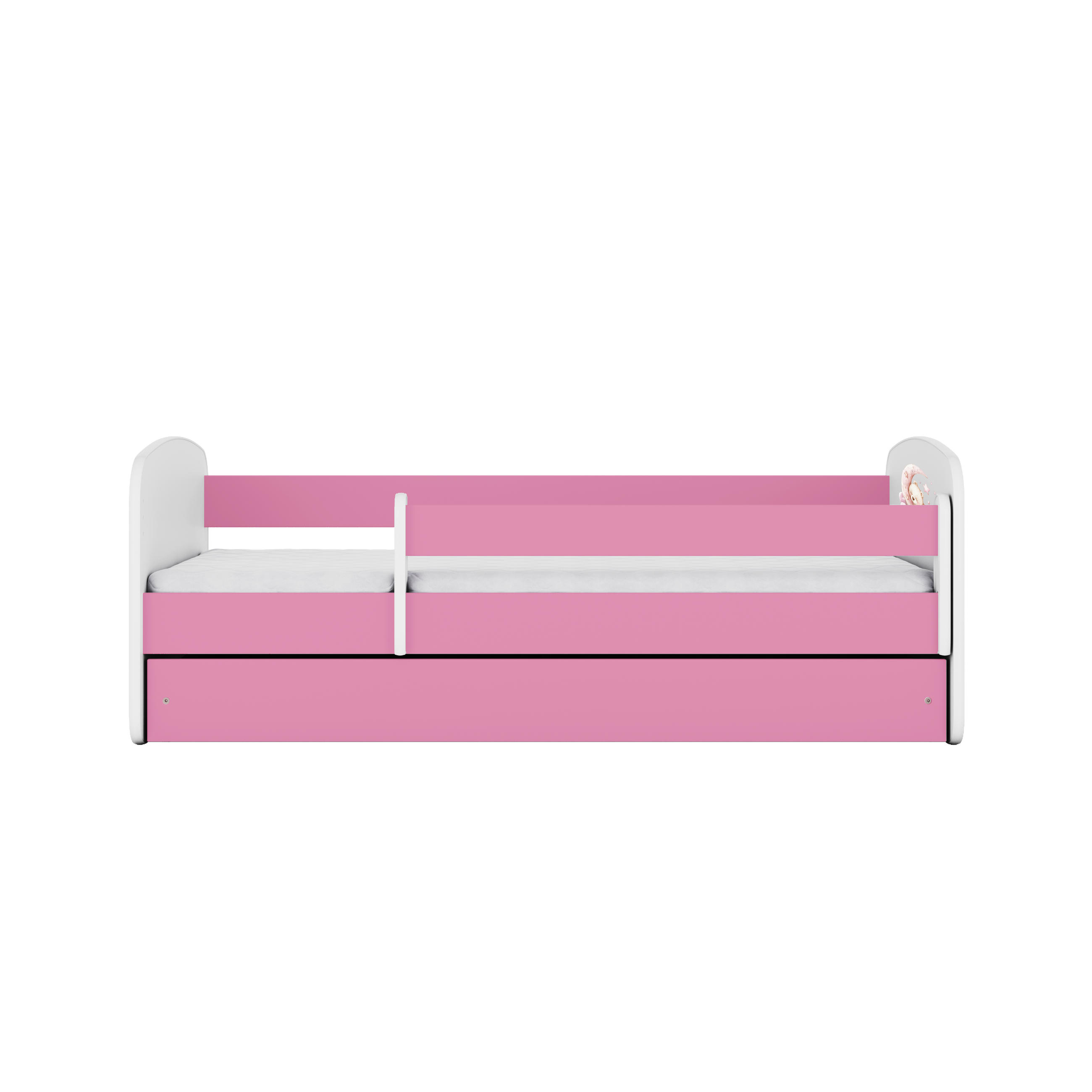 KINDERBETT Schlafen mit Schublade 160/80 90/61/164 - Rosa, Holzwerkstoff (80/160cm) - RAUMHIRSCH FURNITURE