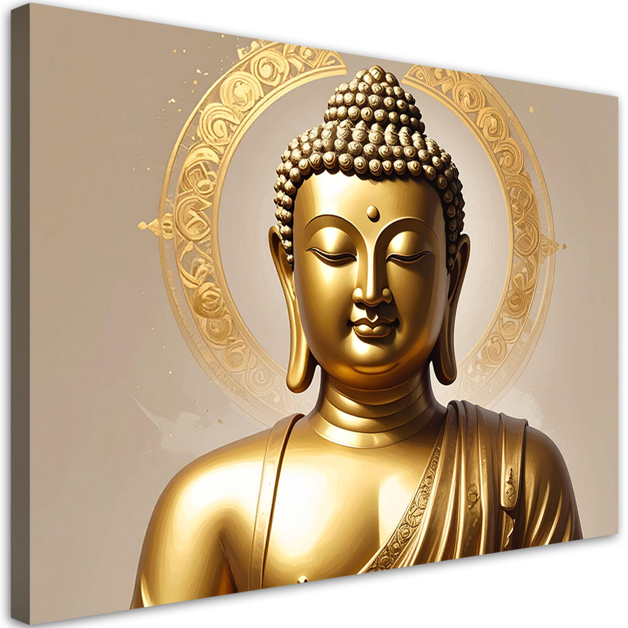 Feeby Leinwandbild, Gold 30x20 cm