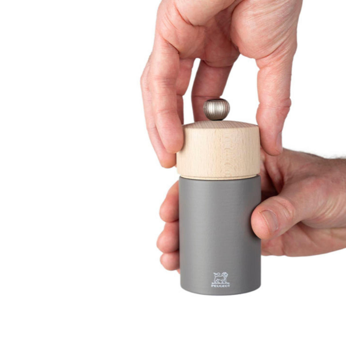 PFEFFERMÜHLE Boreal 12cm Buchenholz Felsgrau Stahlmahlwerk - Grau, Holz (52/12/52cm) - PEUGEOT