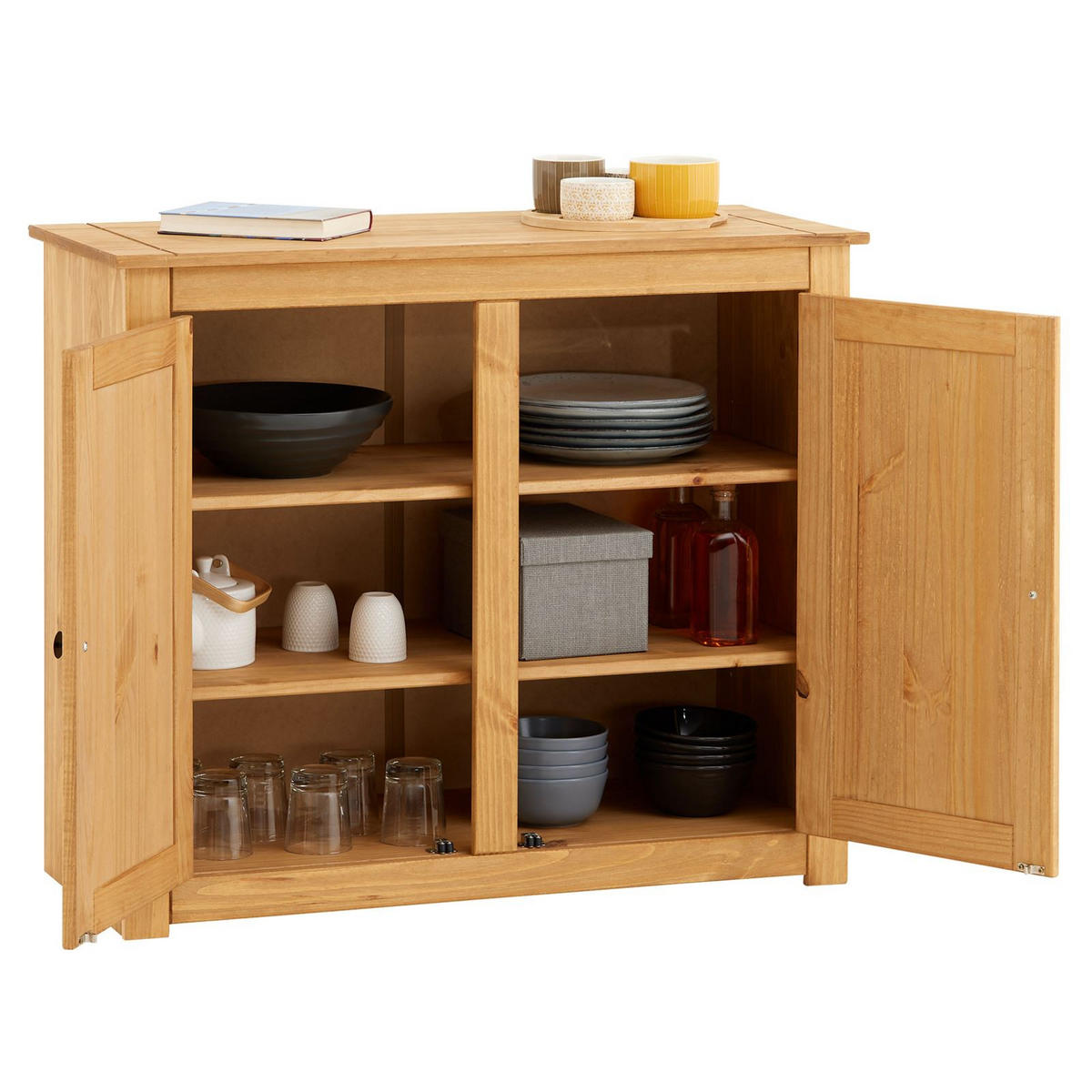 KOMMODE CANCUN - Kieferfarben, Holz (93/80/40cm) - CARO-Möbel