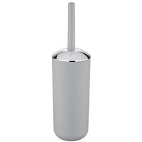BÜRSTENBEHÄLTER grau + WC-Bürste Brasil 10/10/37 cm - Grau, Kunststoff (10/37/10cm) - Wenko