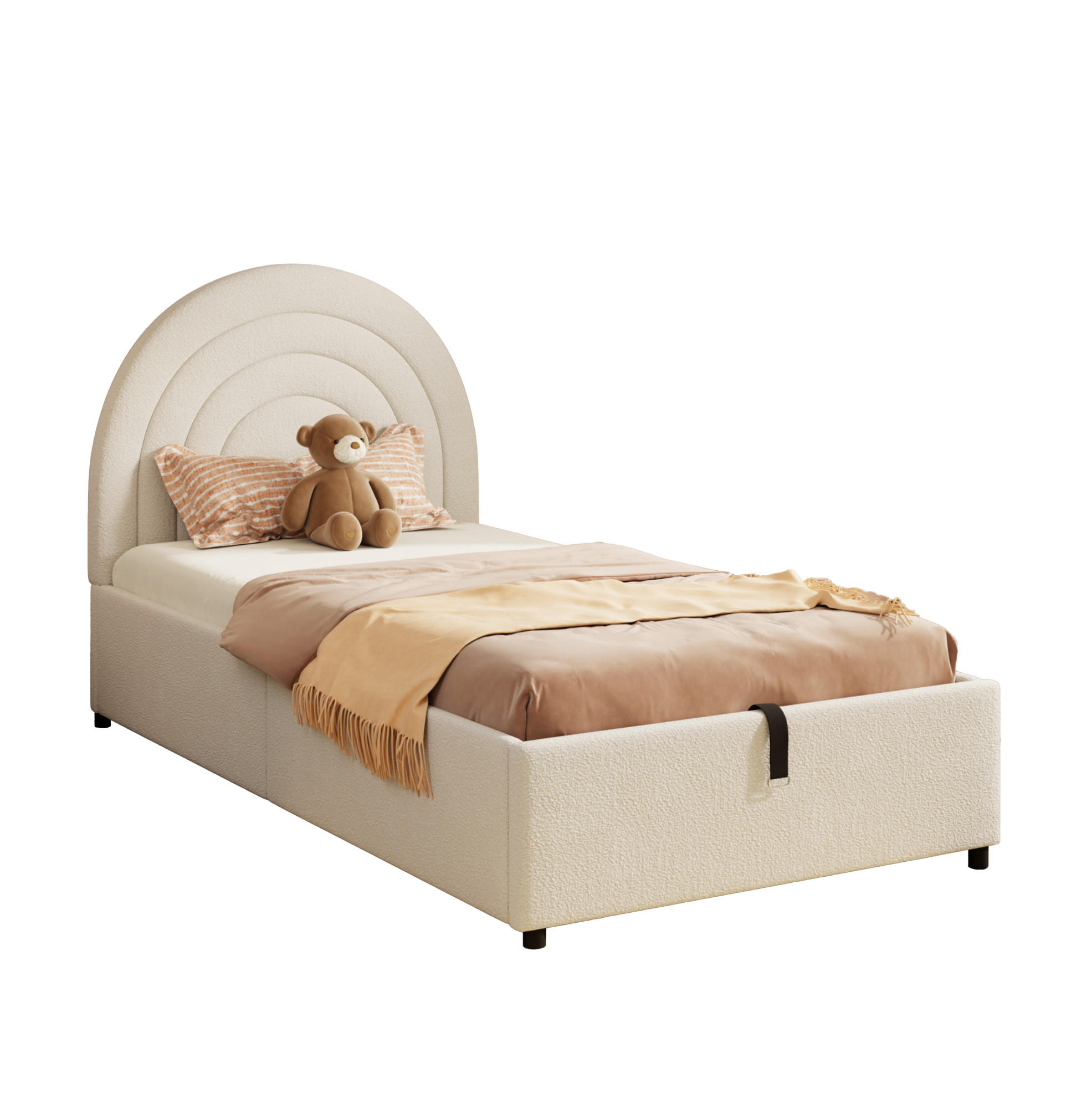 Beauniv Bett Beige 90x200 cm