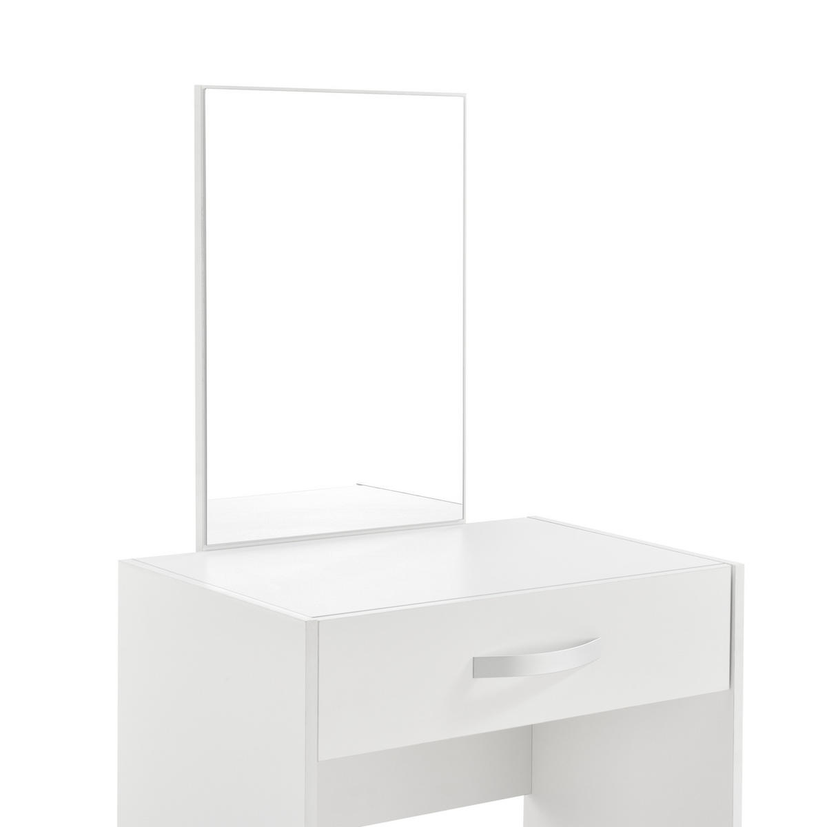 SCHMINKTISCH Reykjavik - Weiß, Holzwerkstoff (63/132/39cm) - [en.casa]
