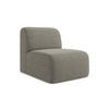 SOFAELEMENT Bouclé Stoff Grau - Schwarz/Grau, Holzwerkstoff/Kunststoff (70/75/94cm) - Makamii