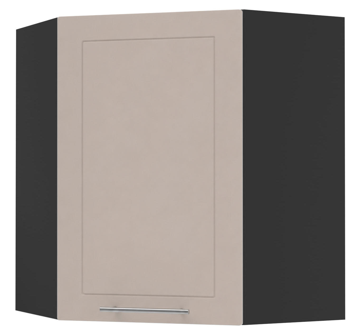 Feldmann-Wohnen Küchenhängeschrank Kaschmir, Schwarz 60x72x60 cm