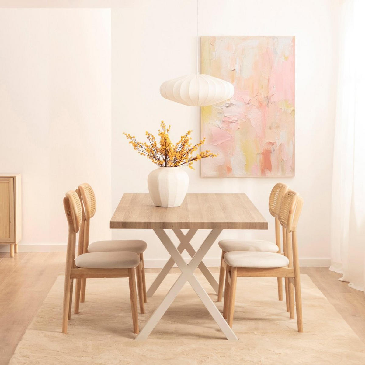 ESSTISCH Parks Weiß 180 cm x 75 cm - Weiß, Holzwerkstoff (90/180/75cm) - Klast Home