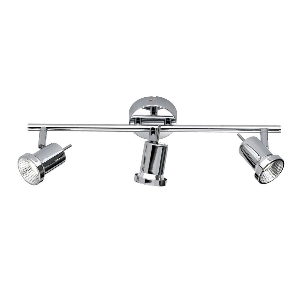 LED DECKENLEUCHTE HOORN Chrom Silber - Silberfarben, Metall (43/8/14cm)