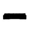 ECKSOFA MOS U BIS Itaka 15 mit Schlaffunktion - Schwarz, Textil (285/85/140cm) - Bedante