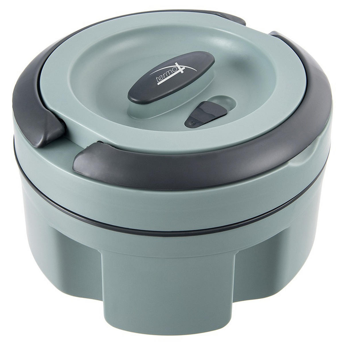 MITTAGSTHERMOSKANNE Termo Stahl 2,4 l - Grün, Kunststoff (22.5/17.5/22.5cm) - Orion 