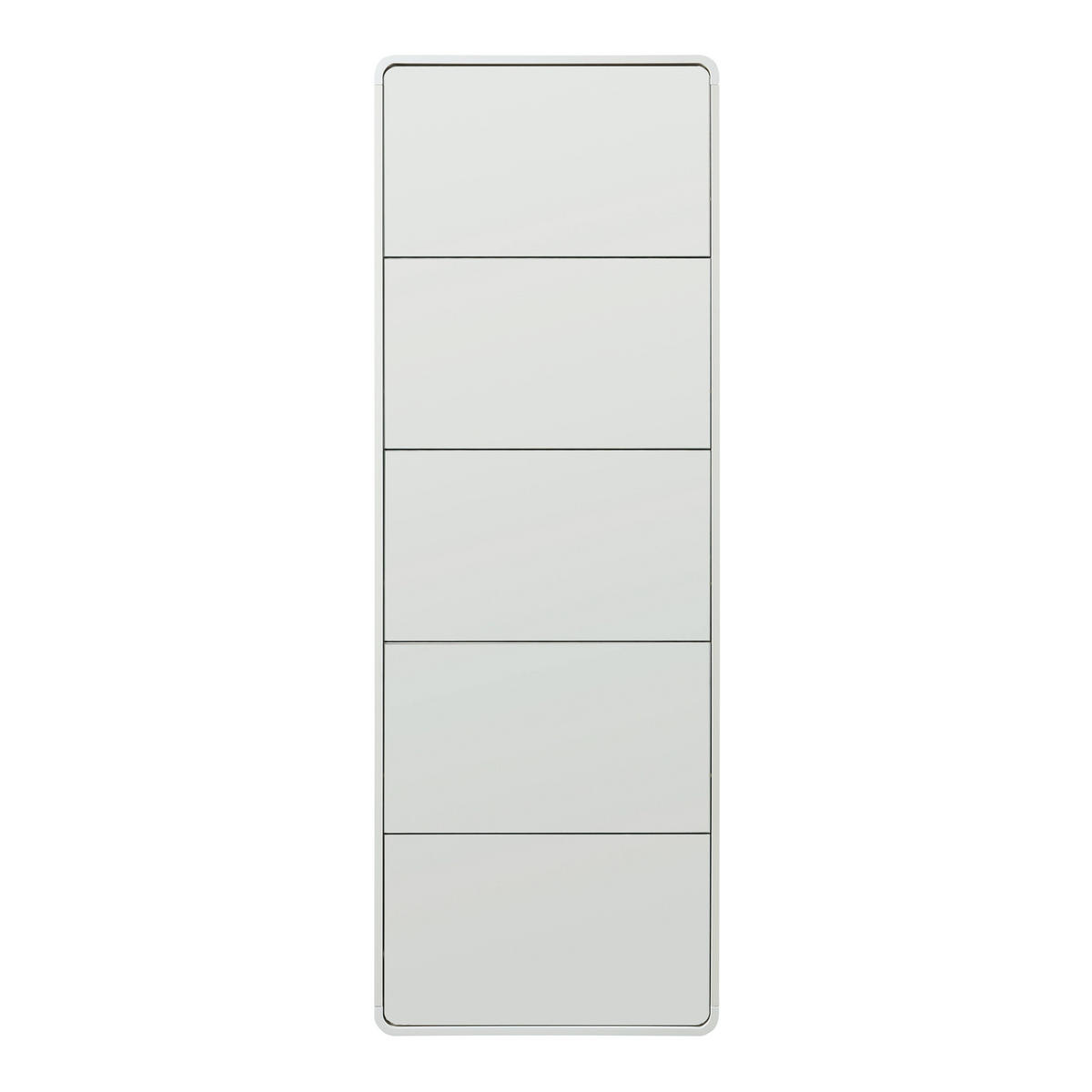 SCHUHKIPPER Aure - Weiß, Glas/Holz (63/180/19.5cm) - [en.casa]