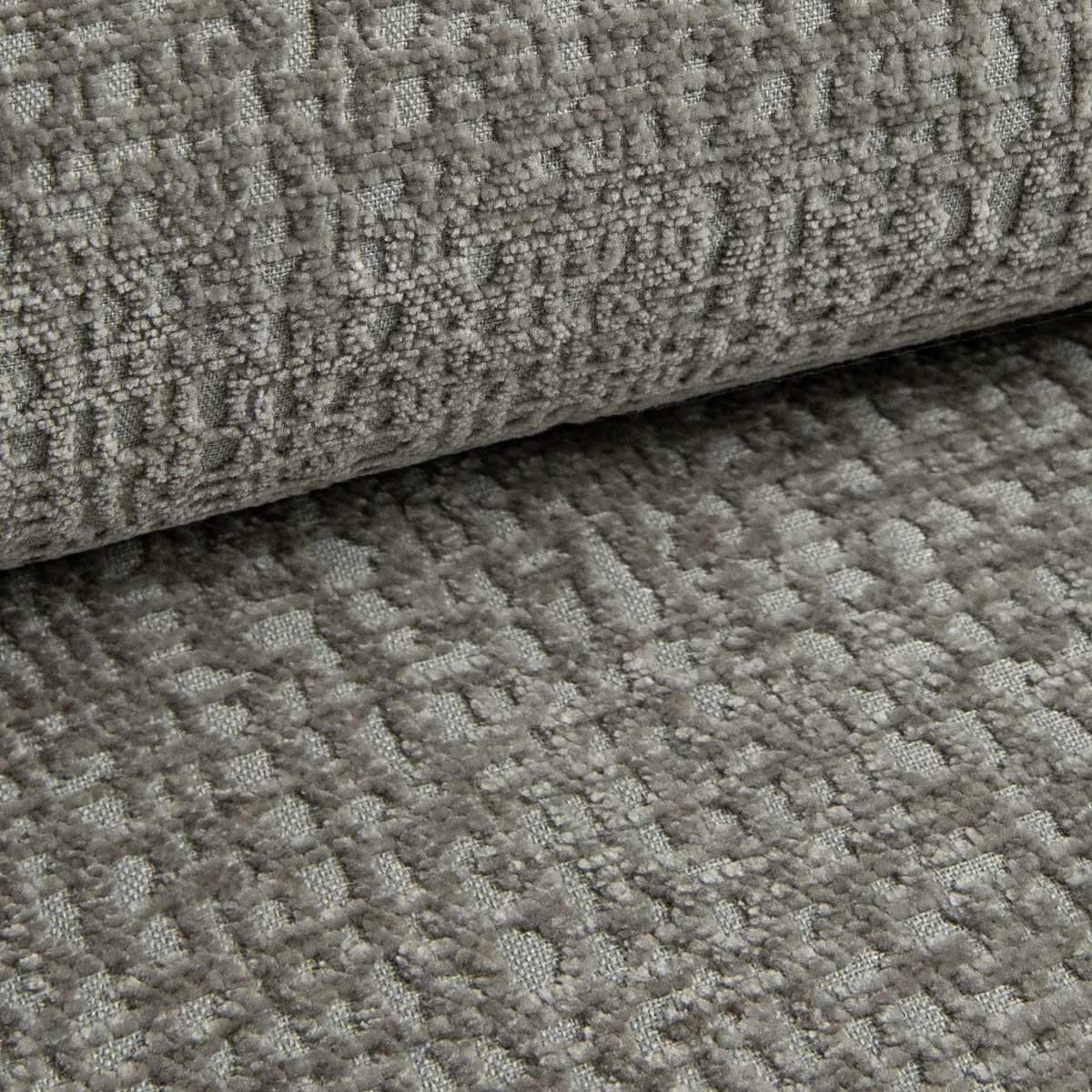 SCHLAFSOFA 240 cm Lumina, Chenille, Bettkasten, Hellgrau - Hellgrau, Holz (238/87/103cm) - Emporius