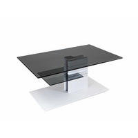 COUCHTISCH höhenverstellbar Cloe 100x47x60 Parsolglas Weiß/Grau - Weiß/Grau, Glas (100/60/60cm) - 58aufmkessel