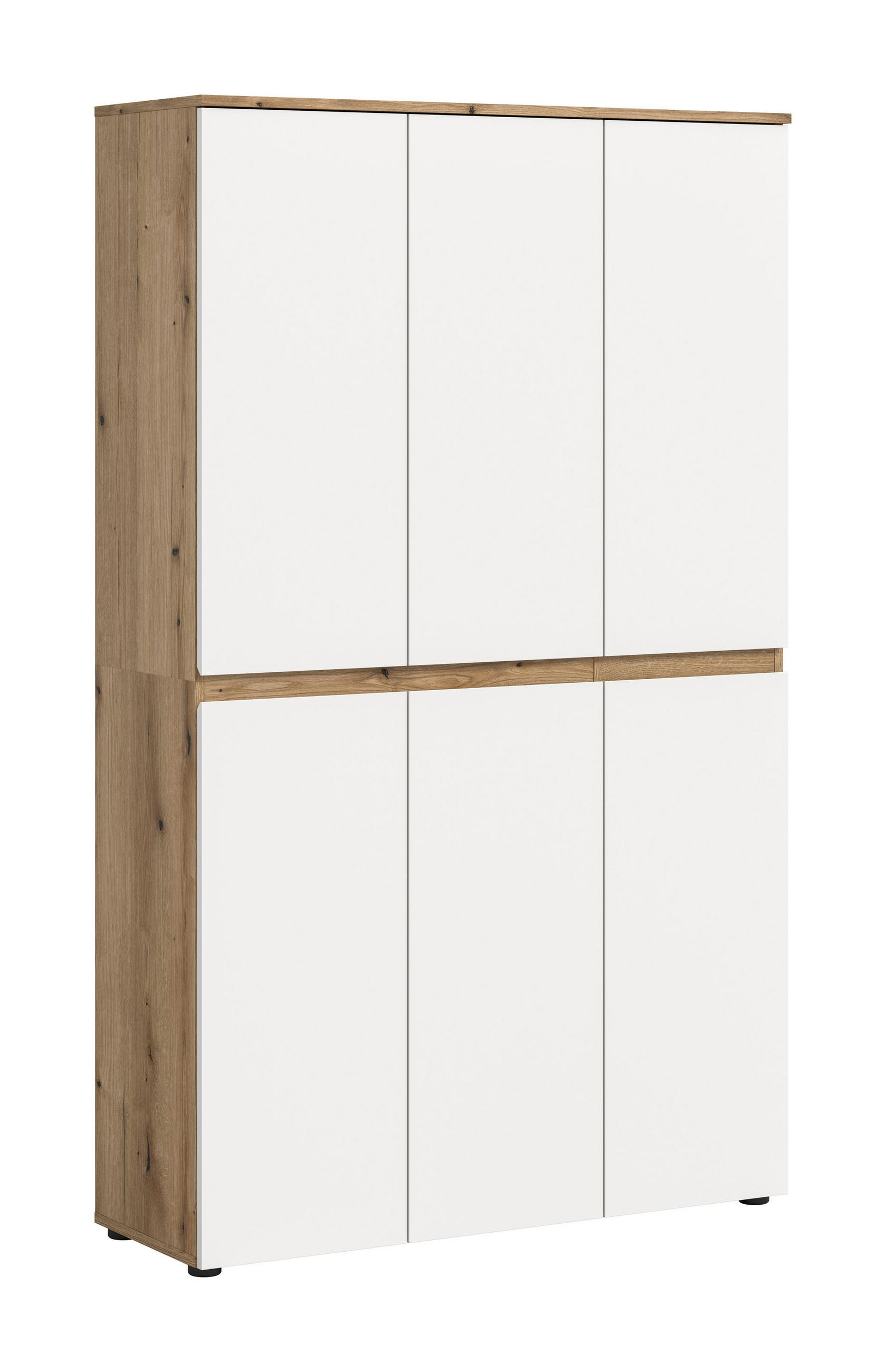 UNIVERSALSCHRANK SCARPA (B/H/T: ca. 105/175/37 cm) in Evoke Oak Nachbildung/weiß - Eichefarben, Holzwerkstoff (105/175/37cm)