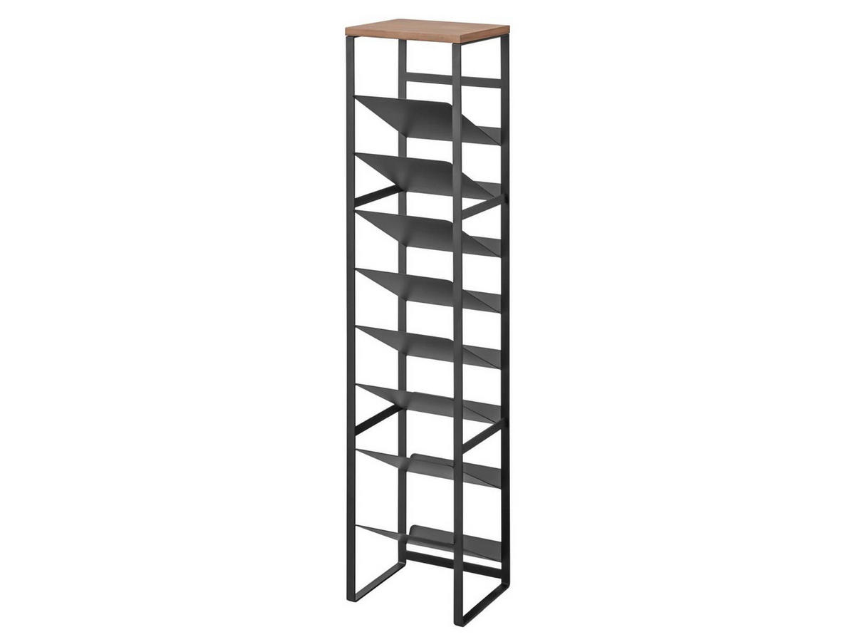 FLASCHENREGAL Tower schwarz 20/88/19 cm - Schwarz, Metall (20/88/19cm) - Yamazaki