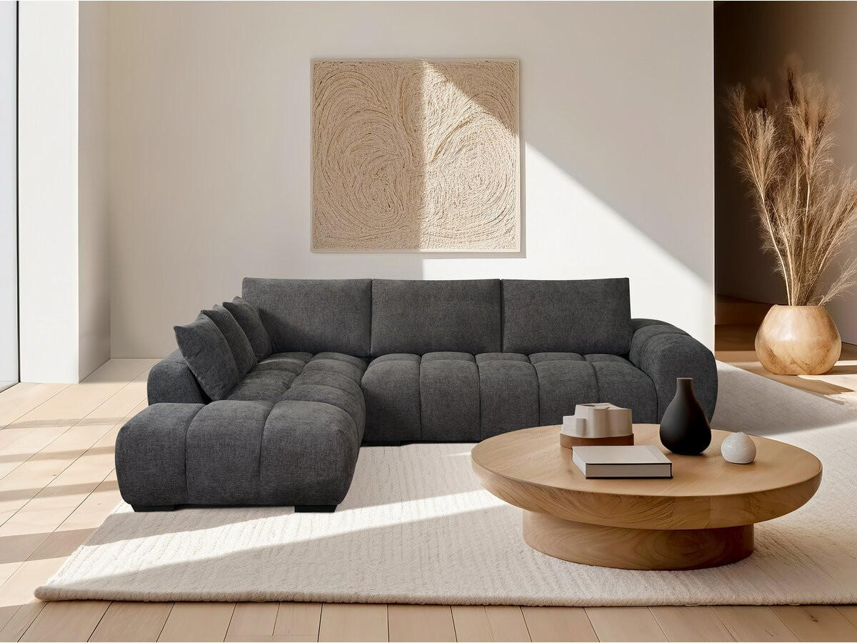 ECKSOFA monceau Grau - Grau, Textil (207/307cm) - Habitat Garten