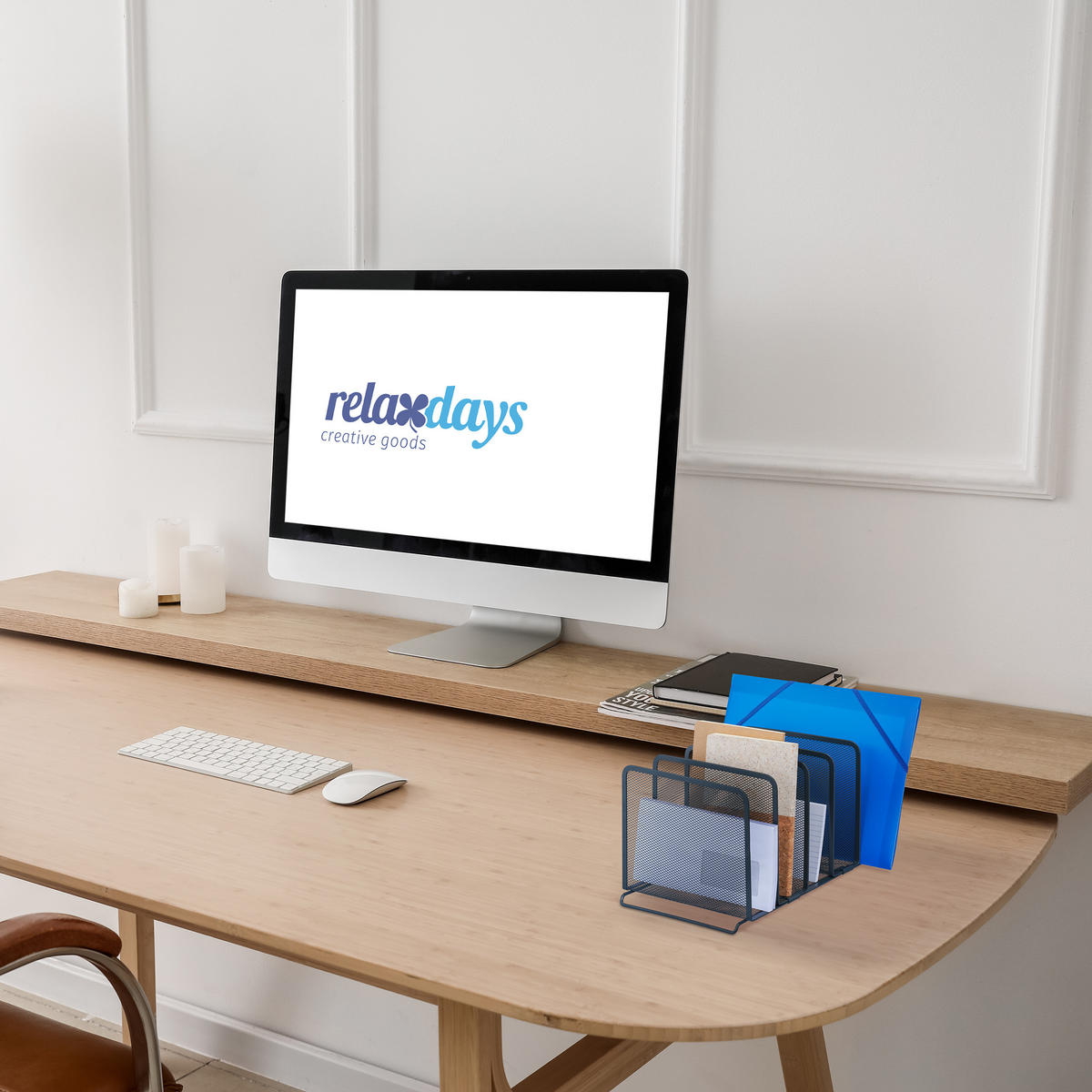 DOKUMENTENHALTER - Anthrazit, Metall (37.5/20.5/19cm) - Relaxdays