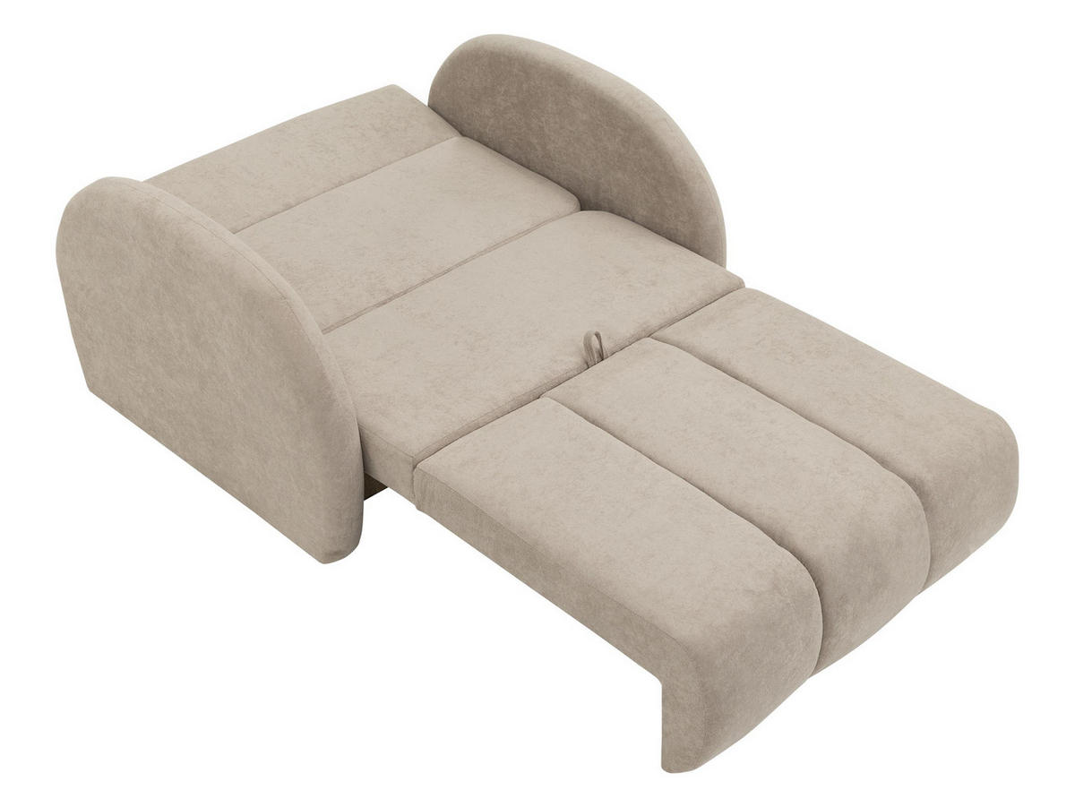 SCHLAFSOFA Viva Comfy II - Gelb/Schwarz, Holz/Textil (132/85/103cm) - MIRJAN24