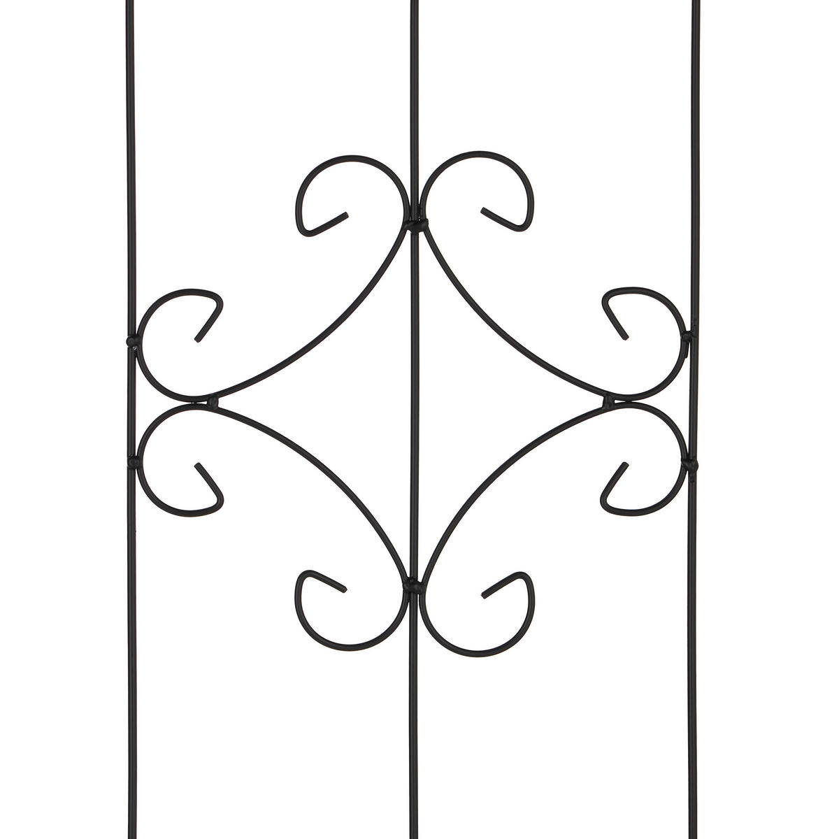 2XRANKGITTER - Schwarz, Metall (46/183/1cm) - Relaxdays