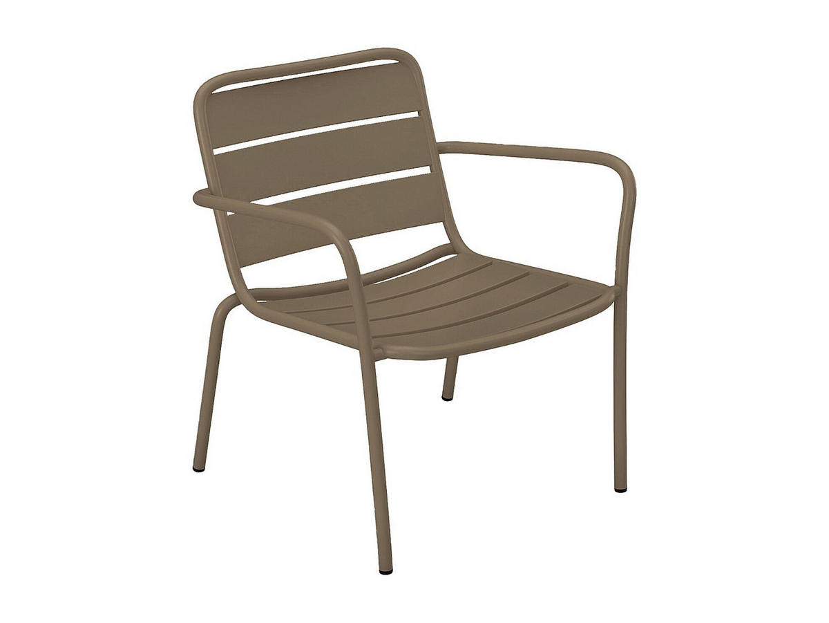 GARTENSESSEL - 1 Person - metall - taupe Mirmande - Taupe, Metall (60/71.5/67.5cm) - Vente-Unique