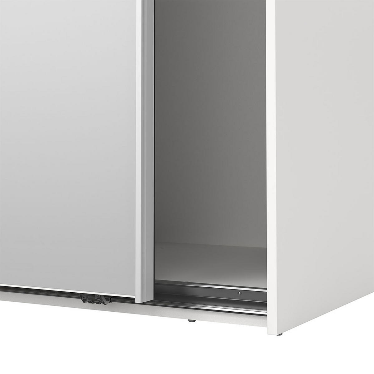 SCHIEBETÜRENSCHRANK, Como, Weiß, Holzwerkstoff, 119 x 67 x 201 cm - Weiß, Holzwerkstoff (119/201/67cm) - ebuy24