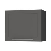 KLAPPHÄNGESCHRANK Kvantum W8/60 Graphit Matt / Schwarz Matt 60 / 32,5 / 50cm - Schwarz/Graphitfarben, Holz/Holzwerkstoff (60/50/32.5cm) - Feldmann-Wohnen