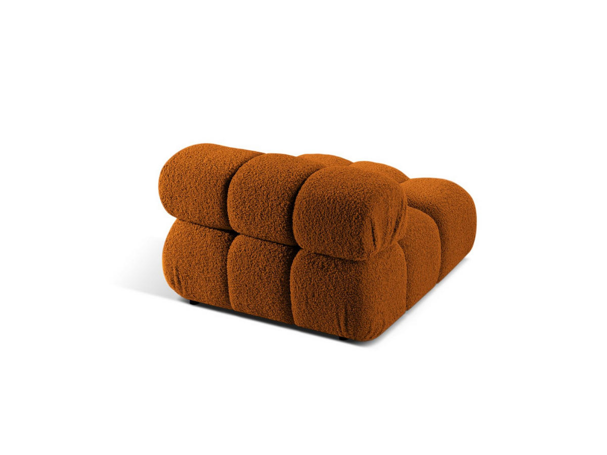 MODUL Bellis aus Boucle ziegelrot - Orange, Textil (94/70/94cm) - Micadoni