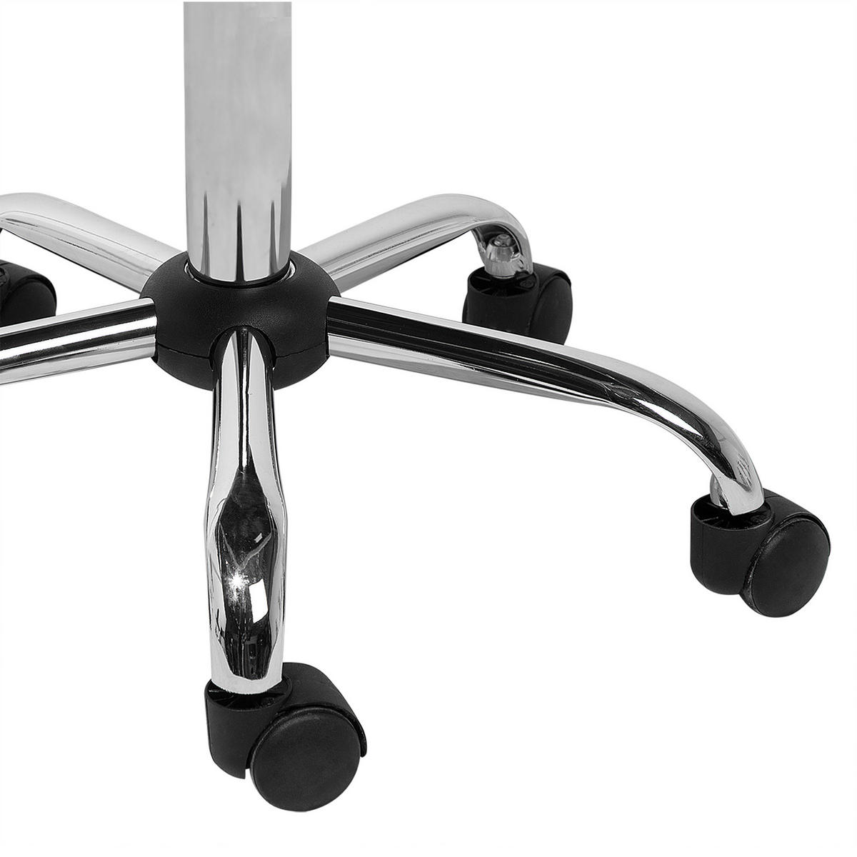 BÜRODREHSTUHL Polyester Grau Marion - Grau, Textil/Metall (44/79/38cm) - Beliani