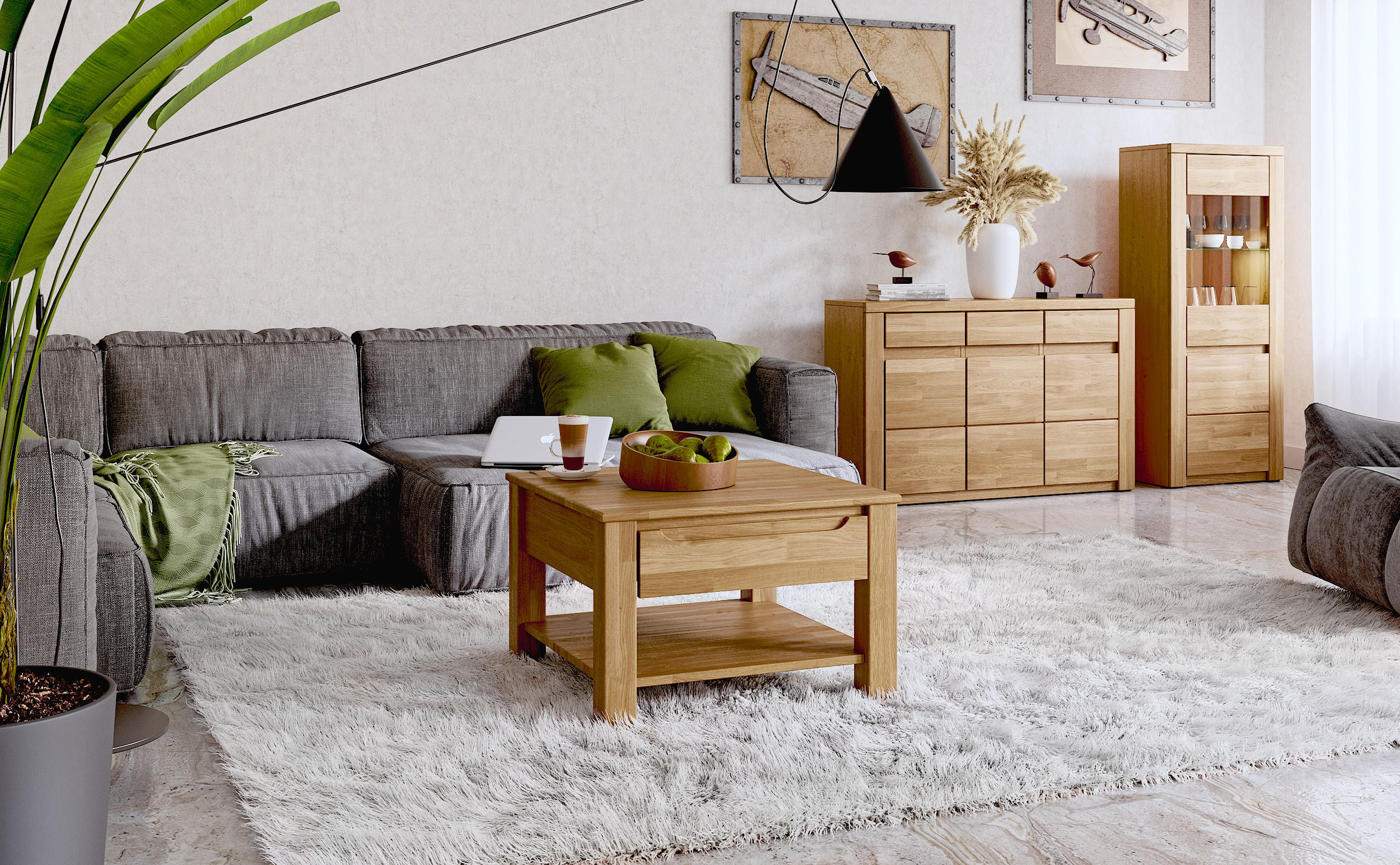 COUCHTISCH Gavle - Braun, Holz (70/70/45cm) - kiki design