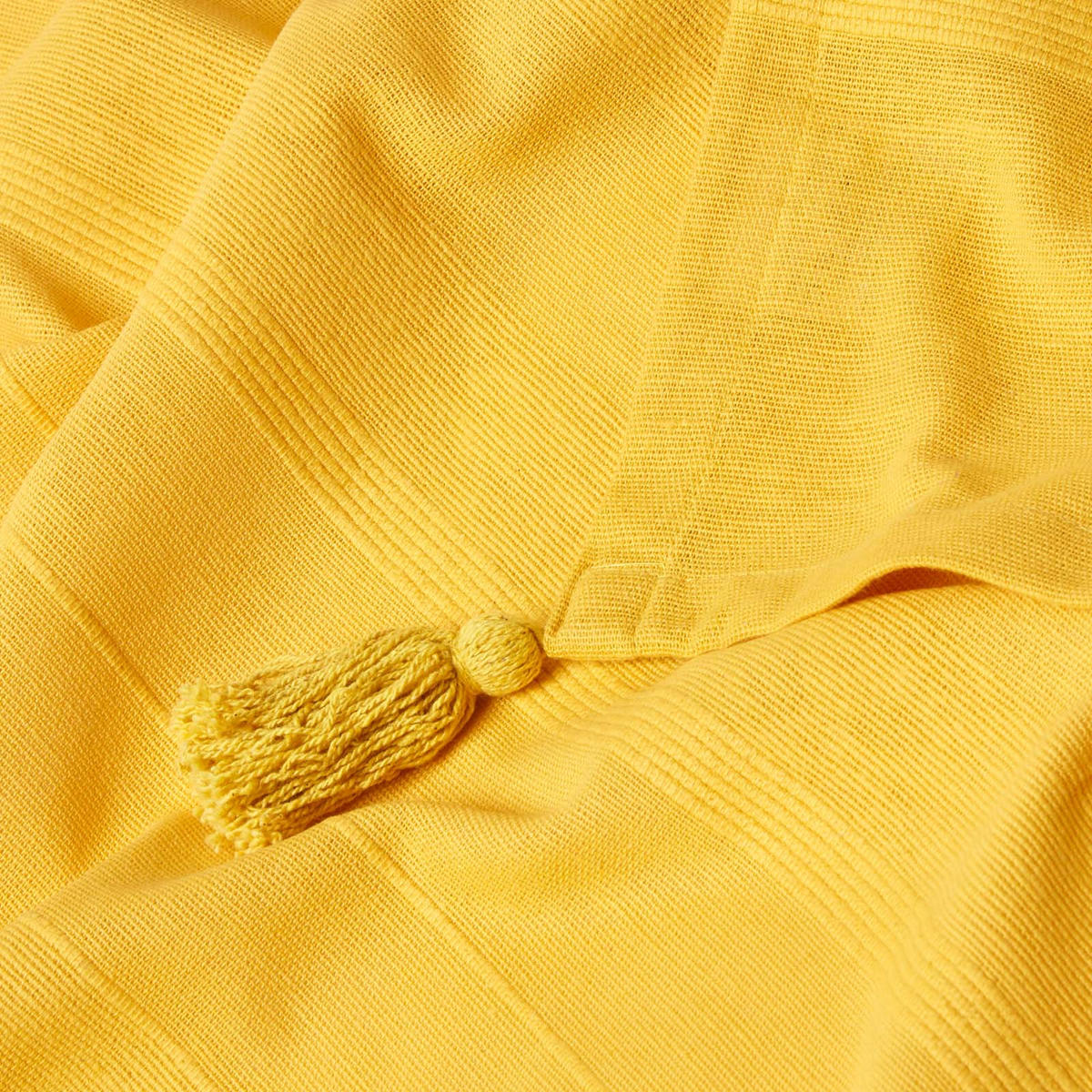 WOHNDECKE Rajput 150/200 cm, 100% Baumwolle - Gelb, Textil (150/200cm) - Homescapes