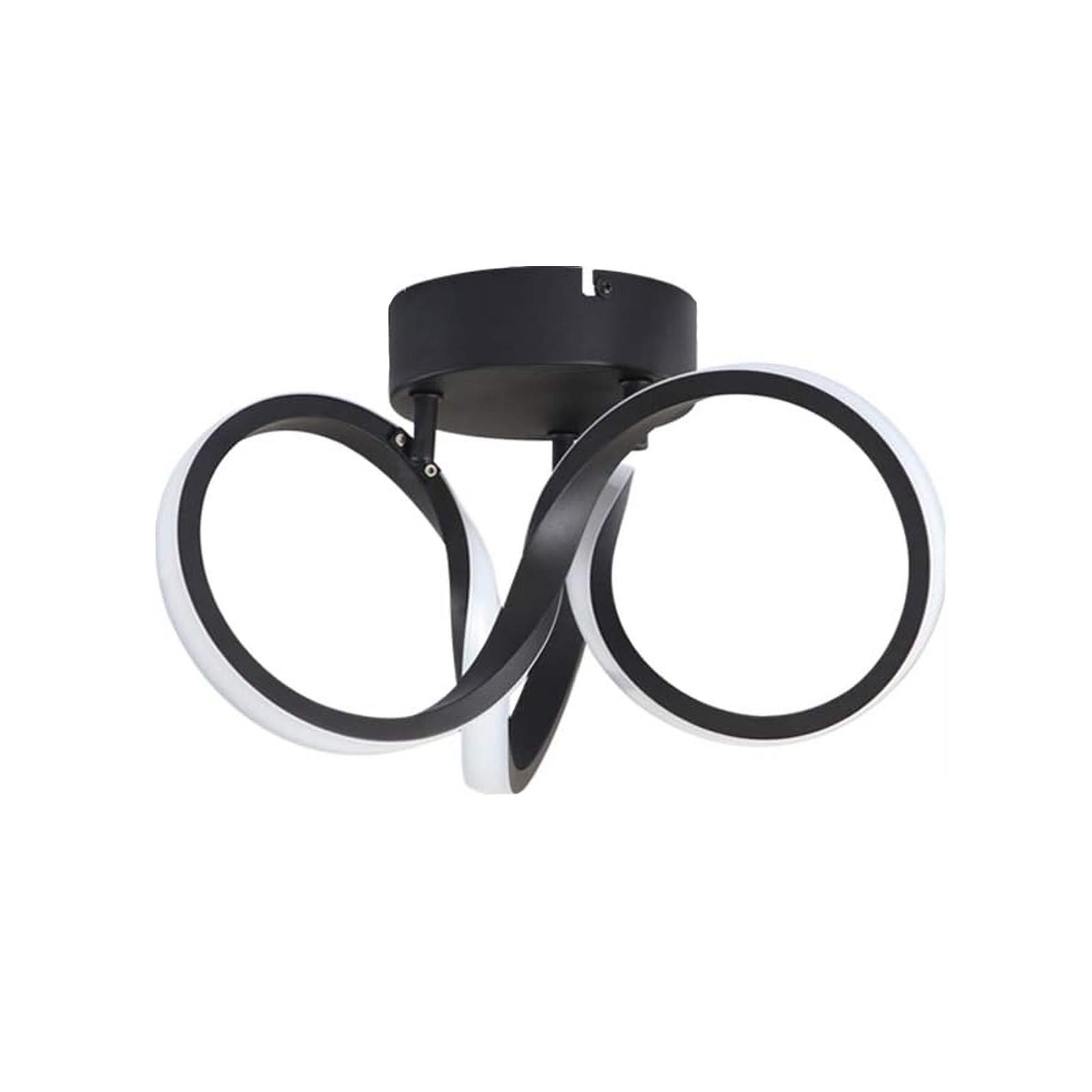 LED-DECKENLEUCHTE Norbert 31/26/20 cm - Schwarz, Metall (26/31/20cm) - Nettlife