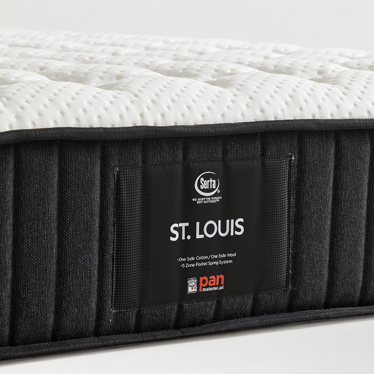 HYBRIDMATRATZE St. Louis - Weiß, Textil (120/200cm) - Mr Mattress
